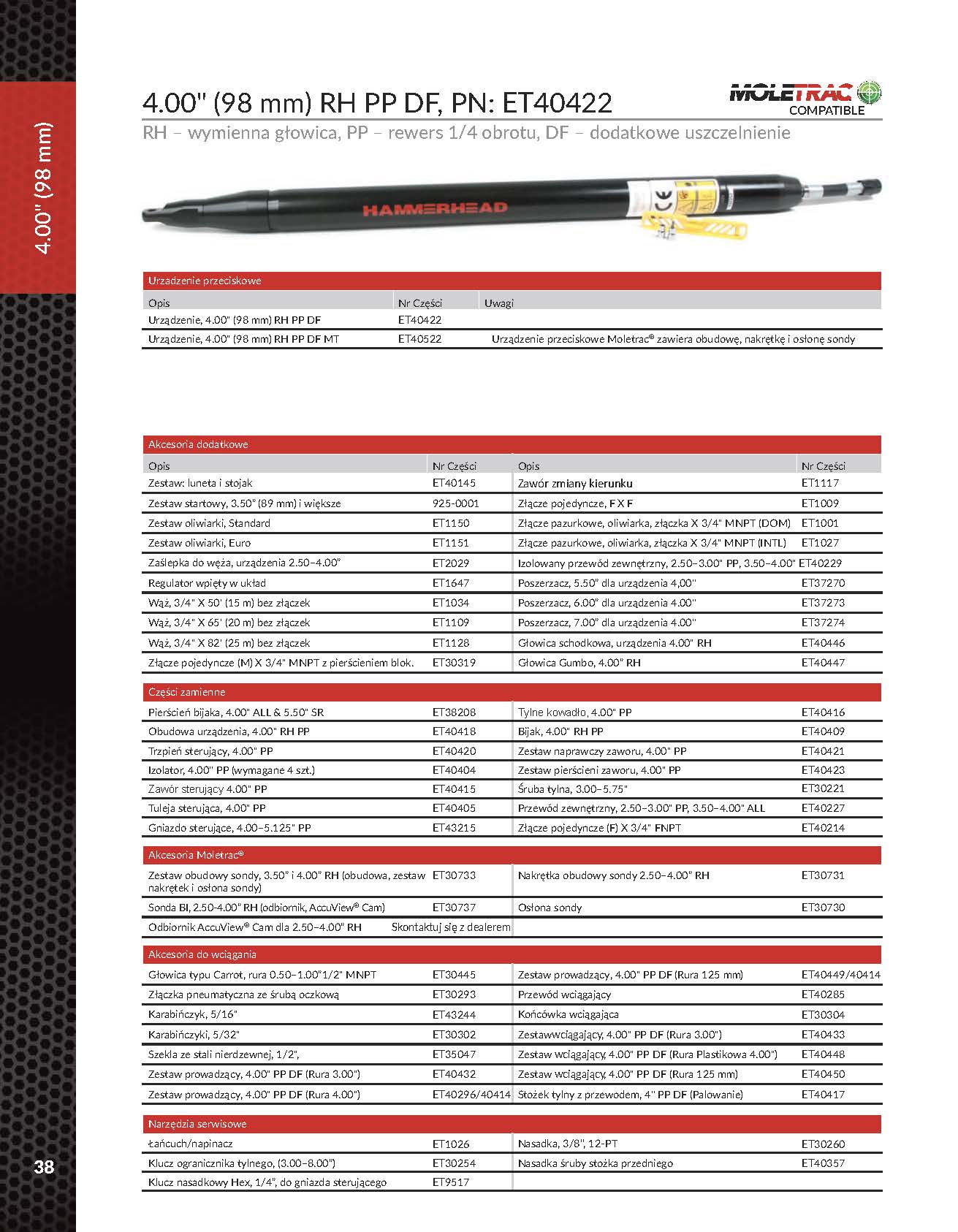 HAMMERHEAD RH PP DF - 4" (98 mm) (ET40422) - obrazek 2